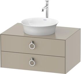 Duravit Waschtischunterbau WHITE TULIP 800x550mm 2 Schubk ta sdm o ES
