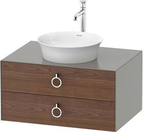 Duravit Waschtischunterbau WHITE TULIP 800x550mm 2 Sk ami NB / Steingr sdm o ES