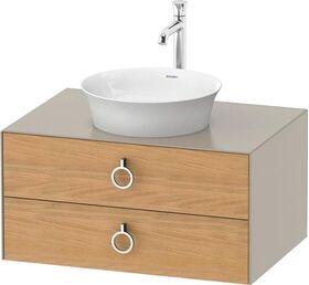 Duravit Waschtischunterbau WHITE TULIP 800x550mm 2 Sk Ei na mass / ta sdm o ES