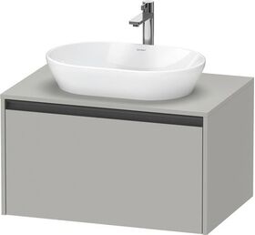 Duravit Waschtischunterbau Ketho.2 800x459x550mm betongrau matt