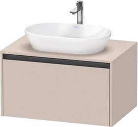 Duravit Waschtischunterbau Ketho.2 800x459x550mm taupe matt