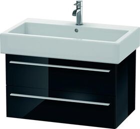Duravit Waschtischunterbau X-LARGE 443x750x448mm schwarz hochglanz