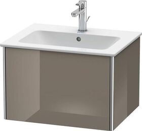 Duravit Waschtischunterbau XSQUARE 400x610x478mm flannel grey hochglanz