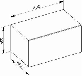 Keuco Sideboard EDITION 90 800x400x485mm Lack Hochglanz weiß KEUCO