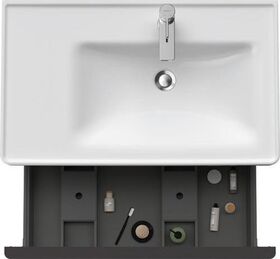 Duravit Waschtischunterbau D-NEO 1 Auszug 440x784x452mm basalt matt
