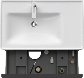 Duravit Waschtischunterbau D-NEO 625x784x452mm 1 Ausz. 1 Schubk. grap ma
