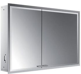 Emco LED-Lichtspiegelschrank PRESTIGE 2 UP 1015x666mm Br Tür re o light Sys Alu EMCO