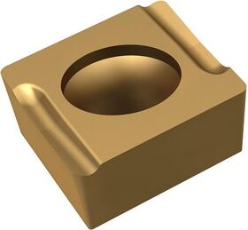 Drehwendeschneidplatte ISO CCGT 060204EL-SI:T8315 D.2,8mm PVD beschichtet Gold - VPE: 10