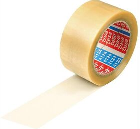 Klebeband tesa 4124 Breite 50mm Länge 66m Stärke 65µ PVC transparent leise TESA - VPE: 36