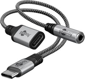 Adapter USB-C™ auf USB-C™ und Klinke, 3,5 mm AUX- VPE: 1