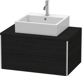 Duravit Waschtischunterbau XSQUARE 400x800x548mm eiche schwarz