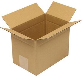 Faltkarton 1-wellig Höhenrillung Maße200x130x150mm Qualität1.10 B braun TRANSPAK - VPE: 50