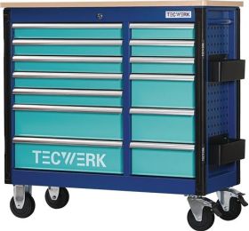 Rollwerkbank PLUS 2.0 S Außen-B1150xT500xH1015mm Schubl.13 30kg 500kg TECWERK
