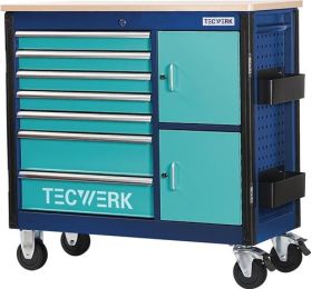 Rollwerkbank PLUS 2.0 T Außen-B1090xT500xH1055mm Schubl.7 30kg 500kg TECWERK