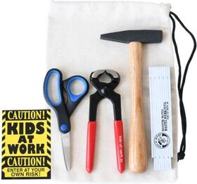 Kids at Work Werkzeugbeutel mit Inhalt