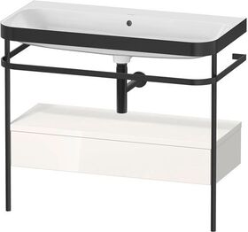 Duravit WTU HAPPY D.2 PLUS 975x490mm m Metallkon o HL we hochglanz