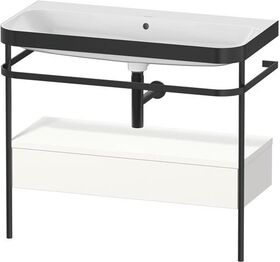 Duravit WTU HAPPY D.2 PLUS 975x490mm m Metallkon o HL we seidenmatt