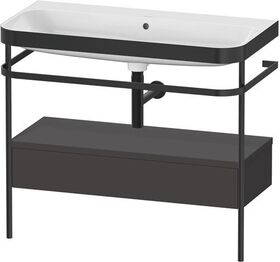 Duravit WTU HAPPY D.2 PLUS 975x490mm m Metallkon o HL gra supermatt