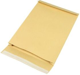 Seitenfaltentasche Maße 229x324 C4 Faltenbreite40mm braun SK-Verschluss TRANSPAK - VPE: 250