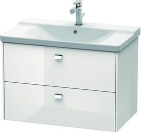 Duravit Waschtischunterbau BRIOSO Griffe chr 561x820x479mm weiß hochglanz