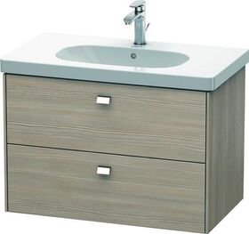 Duravit Waschtischunterbau BRIOSO Griffe chrom 563x820x469mm pine silver