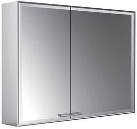 Emco LED-Lichtspiegelschrank PRESTIGE 2 AP 888x639mm Br Tür re o light Sys Alu EMCO