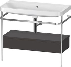 Duravit WTU HAPPY D.2 PLUS 975x490mm m Metallkon o HL gra supermatt