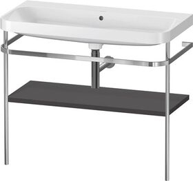 Duravit WTU HAPPY D.2 PLUS 975x490mm m Metallkon o HL gra supermatt