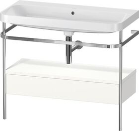 Duravit WTU HAPPY D.2 PLUS 975x490mm m Metallkon o HL we seidenmatt
