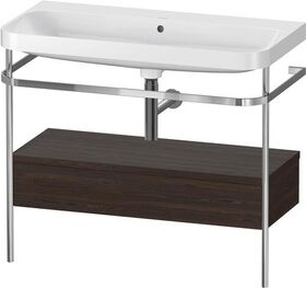 Duravit WTU HAPPY D.2 PLUS 975x490mm m Metallkon o HL NB gebürstet