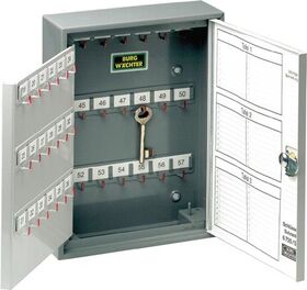 Schlüsselschrank 6700/176 R H380xB285xT105mm 2-türig m.Zylinderschl.Anz.Hak.176