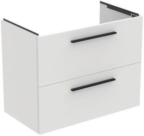 IDS Waschtisch/Möbel-Paket i.life A 80cm, Griff Schwarz weiß matt IDEAL STANDARD