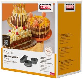 KAISER  Gourmet Mini BackformenSet,3tl