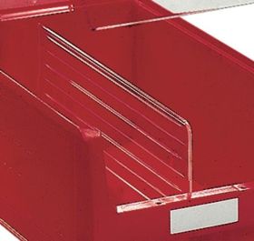 Längsteiler f.Sichtlagerkasten MK3Z PS glasklar 10St./Btl.TECWERK