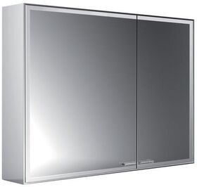 Emco LED-Lichtspiegelschrank PRESTIGE 2 AP 888x639mm Br Tür li o light Sys Alu EMCO