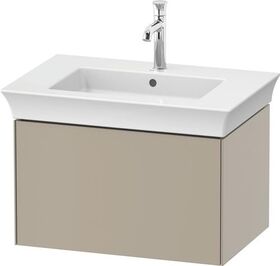 Duravit Waschtischunterbau WHITE TULIP 410x684x458mm taupe seidenmatt