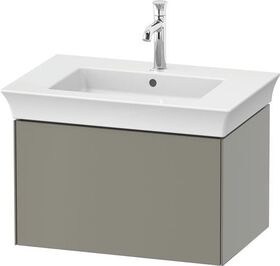 Duravit Waschtischunterbau WHITE TULIP 410x684x458mm steingrau seidenmatt