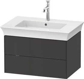 Duravit Waschtischunterbau WHITE TULIP 410x684x458mm graphit seidenmatt