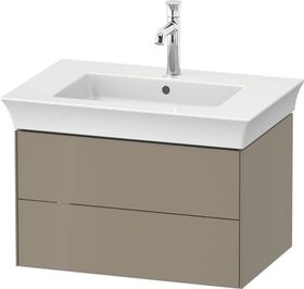 Duravit Waschtischunterbau WHITE TULIP 410x684x458mm steingrau hochglanz