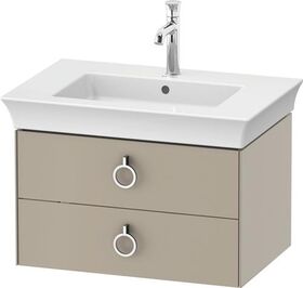 Duravit Waschtischunterbau WHITE TULIP 410x684x458mm taupe seidenmatt