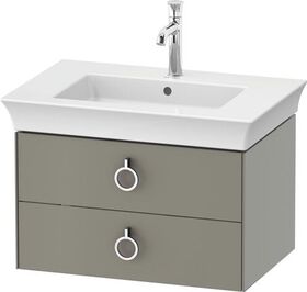 Duravit Waschtischunterbau WHITE TULIP 684x410mm 2 Schubk Steingr sdm o ES