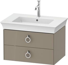 Duravit Waschtischunterbau WHITE TULIP 684x410mm 2 Schubk Steingr hgl o ES