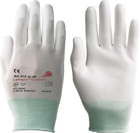 Handschuhe Camapur Comfort 616 Gr.7 weiß EN 388 PSA II 10 PA, 5 Paar