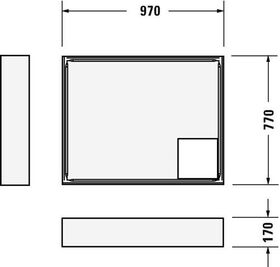 Duravit Wannenträger D-CODE für 720106, 1000x800mm