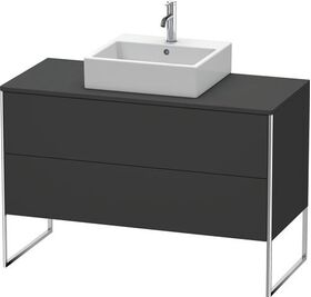 Duravit Waschtischunterbau XSQUARE 778x1200x548mm graphit supermatt