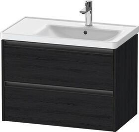 Duravit Waschtischunterbau Ketho.2 784x549x455mm eiche schwarz