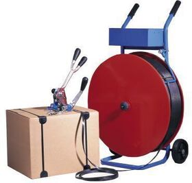 Abrollwagen Basic f.PP/PET-Band Großrollen fahrbar Kerndruchmesser 200/280/406mm