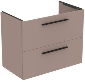 IDS Waschtisch/Möbel-Paket i.life A 80cm, Griff Chrom Greige matt IDEAL STANDARD