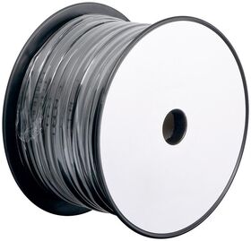 Telefonflachkabel 6-adrig, 100 m Rolle, AWG 30, CU (Kupfer), Schwarz- VPE: 1