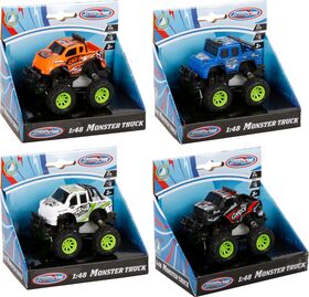 SZ D/C Monstertruck, 1:48, 4-f.sort.